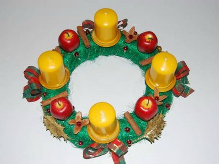 Crăciun coroană de flori - Coroana de Advent
