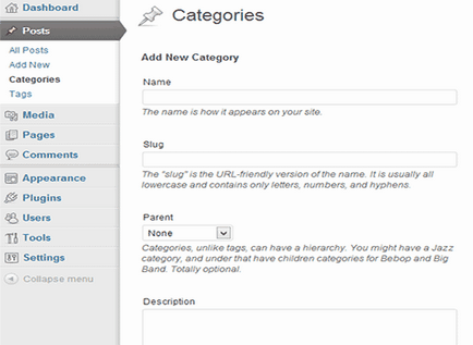 Categorii WordPress - ce categorie rubrici (rubrica) Categorii WordPress - ce categorii Categorii