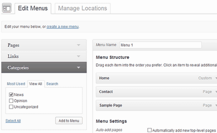 Categorii WordPress - ce categorie rubrici (cum ar fi site-urile de știri) Categorii WordPress - ce categorii Categorii