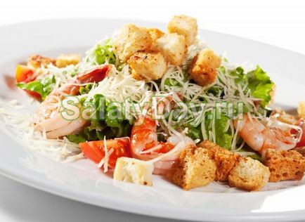 Salata cu creveți și roșii - găsi rețeta scăzut de calorii cu fotografii și video
