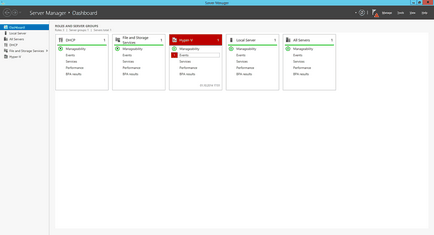 Server Manager pe server Windows 2012 R2