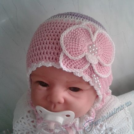 pălării Crochet pentru nou-născuți - scheme, clasa de master și o lecție video de