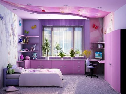 Combinația de culoare violet, în interior - nuanțele de proiectare, fotografii (interior) Combinația de culoare violet, în interior - nuanțe, design, fotografie