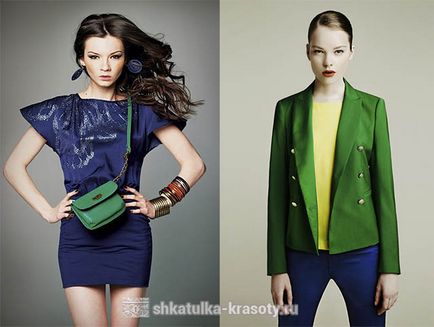 Combinația de culori în haine - albastru inchis, fotografie, Beauty Box