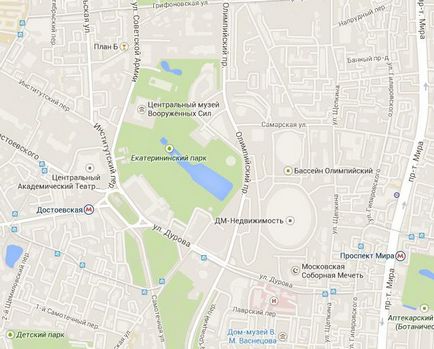 Olympic Sports Complex din Moscova, adresa, localizarea pe harta si diagrama