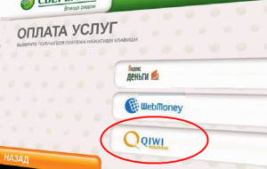 Modalități de a transfera bani de la pungă de kiwi, prin Sberbank Online