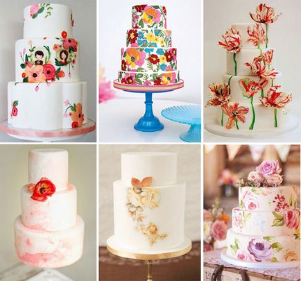 tort de nunta cu flori - opțiuni pentru decoratiuni si ornamente cu fotografii