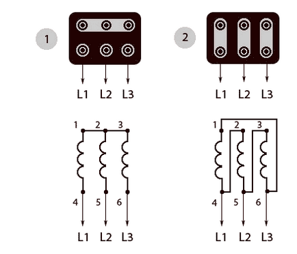 Schemă de conexiuni Wye motor și delta, ceea ce este necesar