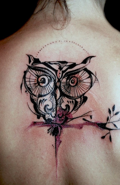 Owl tatuaj - ceea ce înseamnă schițe tatuaj și fotografii