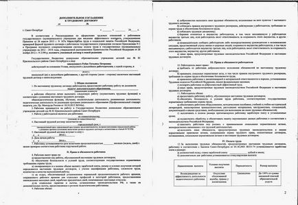 Formularul eșantion de contract de muncă, înregistrarea eșantionului