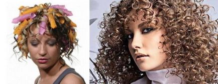 fotografii Coafura bucle (păr styling volute fotografie mare la Hollywood) Aranjarea părului bucle fotografie