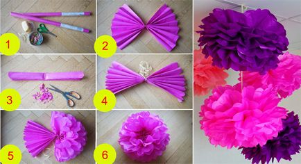 Decoratiuni pentru nunta de hârtie - opțiunile de decor cu mâinile, pas cu pas fotografii, clipuri video (inlay) Decoratiuni pentru nunta de hârtie - opțiunile de decor cu mâinile, pas cu pas fotografii, clipuri video