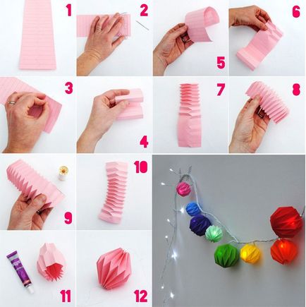 Decoratiuni pentru nunta de hârtie - opțiunile de decor cu mâinile, pas cu pas fotografii, clipuri video (video) Decoratiuni pentru nunta de hârtie - opțiunile de decor cu mâinile, pas cu pas fotografii, clipuri video