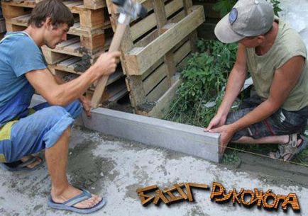 Instalarea reduce propriile lor mâini (bordură) Instalarea reduce propriile lor mâini