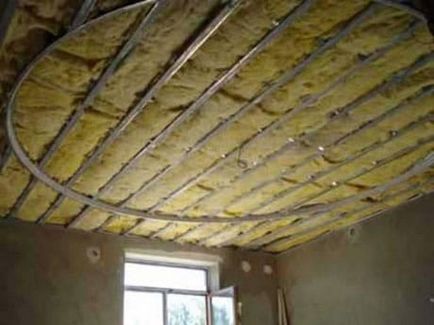 Izolația tavanului din interiorul unei case private atunci când obosit căldură stradă