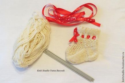 șosete tricot pentru nou-născuți - Masters Fair - manual, lucrate manual