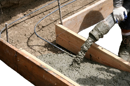 Turnarea betonului în cofraj stivuirea, presiune pe pereții