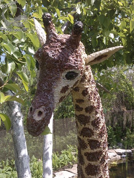Girafa de sticle de spumă și plastic, o clasă de master