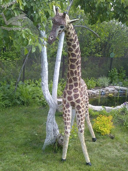 Girafa de sticle de spumă și plastic, o clasă de master