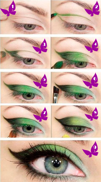 Cum să picteze ochi verzi