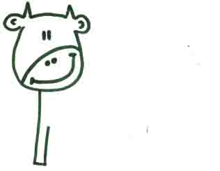 Desen pentru copii de vacă