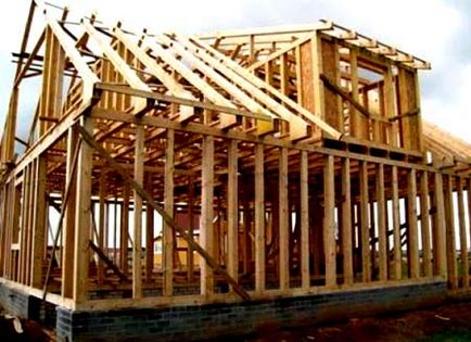 Construcție de case din lemn cadru