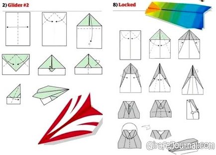 10 moduri de modul de a face un avion de hârtie, video, grafice