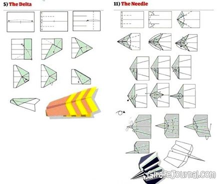 10 moduri de modul de a face un avion de hârtie, video, grafice