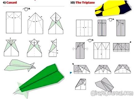 10 moduri de modul de a face un avion de hârtie, video, grafice