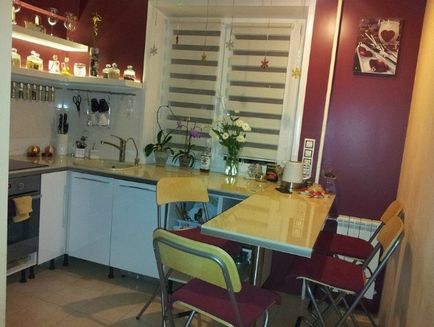 Proiectare pentru o mică bucătărie într-un apartament cu cinci etaje (bucătărie mică Hrușciov) Proiectare pentru o mică bucătărie în Hrușciov