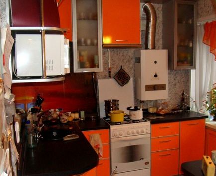 Proiectarea pentru o mică bucătărie în Hrușciov (Hrușciov) Proiectare pentru o mică bucătărie în Hrușciov