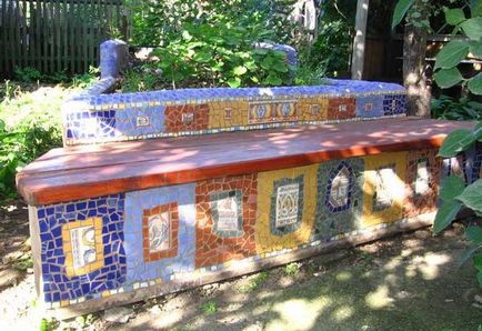 Idei pentru paturi gradina, artizanat mozaic, un hamac cu mâinile