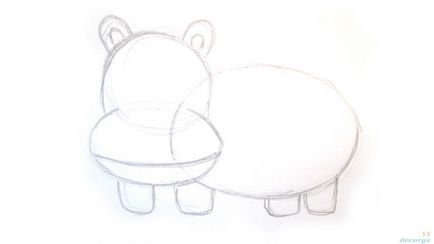 Cum de a desena un hipopotam cu creioane