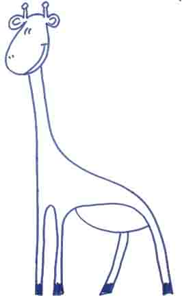Cum de a desena o girafă - cum să atragă ceva timp de 30 de secunde