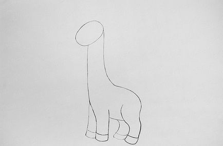 Cum de a desena un creion girafă în etape pentru copii, ls