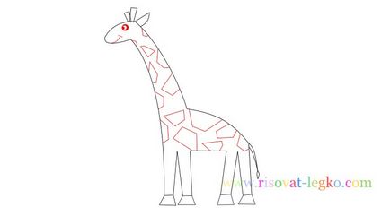 Cum de a desena o girafă în etape pentru copii