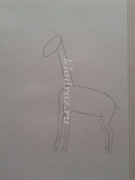 Cum de a desena o girafă în etape, cu fotografii ale copiilor