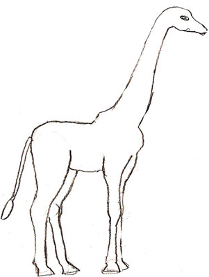 Cum de a desena o girafă, lecții de desen și Photoshop