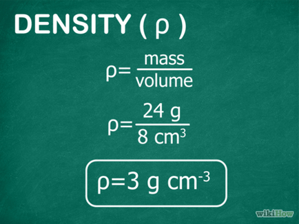 Cum de a găsi volumul și densitatea