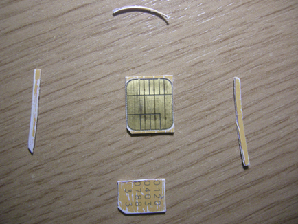 Cum să taie cartela SIM la micro și nano sim sim