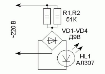 Cum să se conecteze la LED-uri 220 folosind un circuit simplu