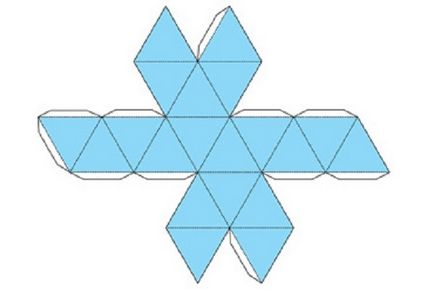 Cum de a face treptat icosahedron dintr-o hârtie