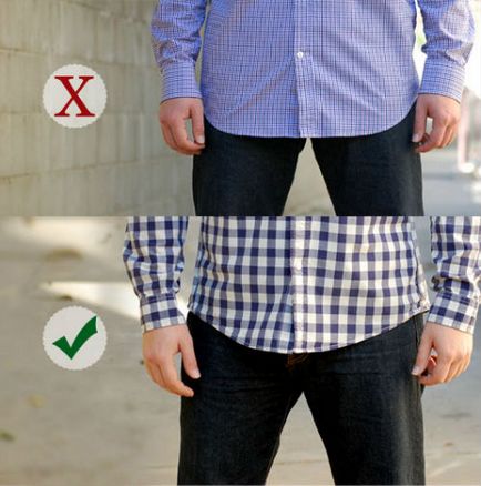 Cum se umple tricoul în pantaloni și blugi