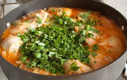 Cum de a găti pui chakhokhbili rețetă clasică și georgiană
