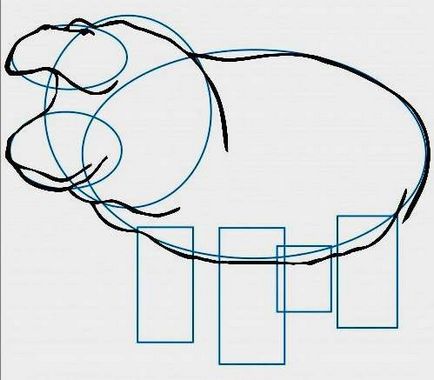 Cum de a desena un hipopotam în etape la fel de simplu și ușor de a trage cu creion, stilou, sau