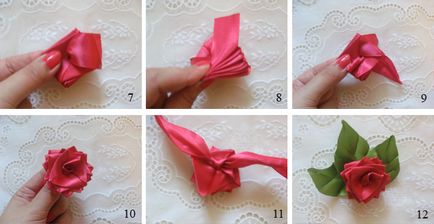 Cum sa faci un trandafiri Ribbon rapid