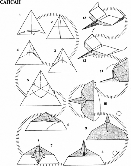 Cum sa faci un avion de hârtie - desene, fotografii, instrucțiuni pas cu pas
