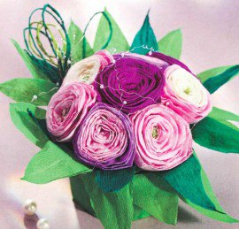 Cum de a face flori decorative de la șervețele de hârtie și topiară