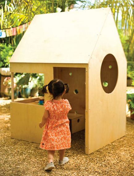 Cum de a face casa de lemn pentru copii cu mâinile lor
