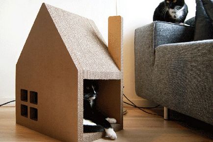 Cum sa faci o casa pentru pisica cu propriile sale mâini - fotografii și clipuri video de pe site-ul labele și coada